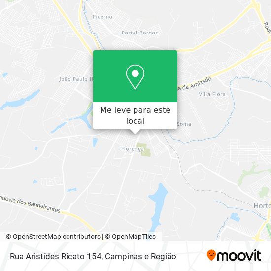 Rua Aristídes Ricato 154 mapa