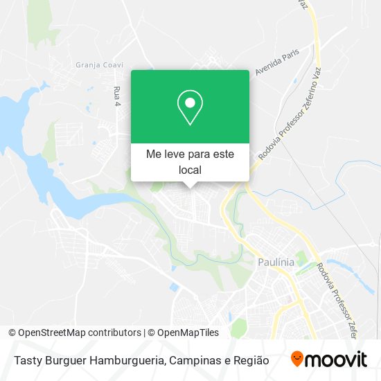Tasty Burguer Hamburgueria mapa