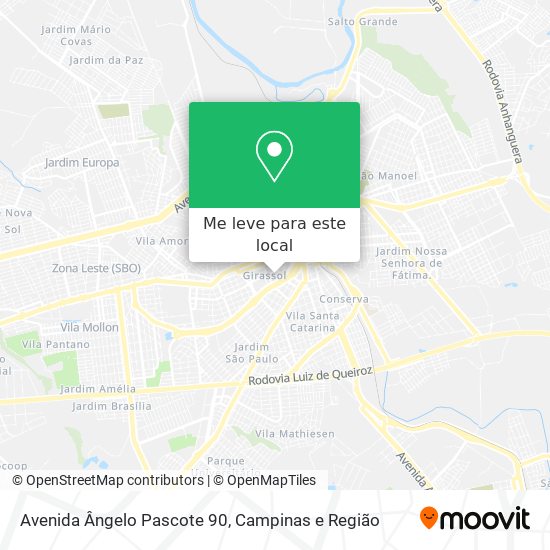 Avenida Ângelo Pascote 90 mapa