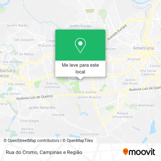 Rua do Cromo mapa