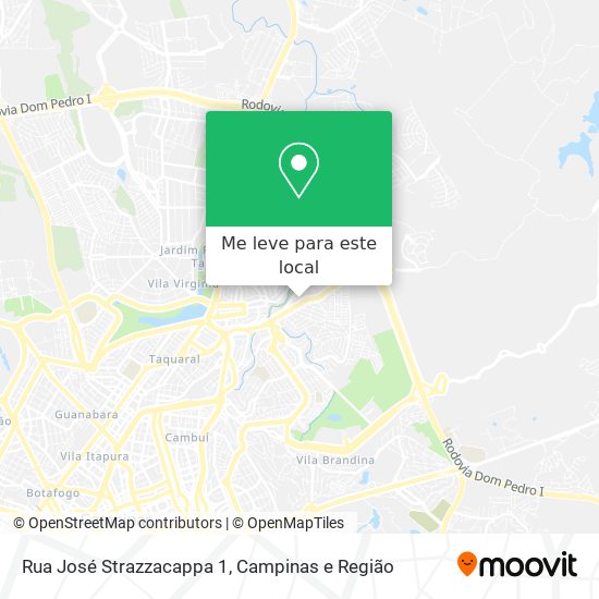 Rua José Strazzacappa 1 mapa