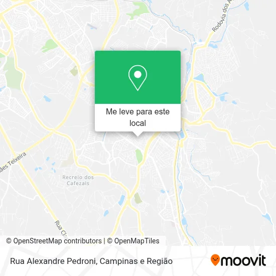 Rua Alexandre Pedroni mapa