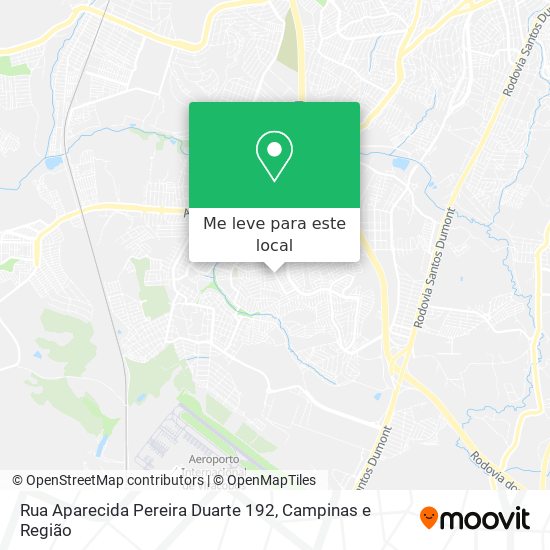 Rua Aparecida Pereira Duarte 192 mapa