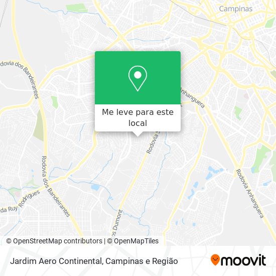 Jardim Aero Continental mapa