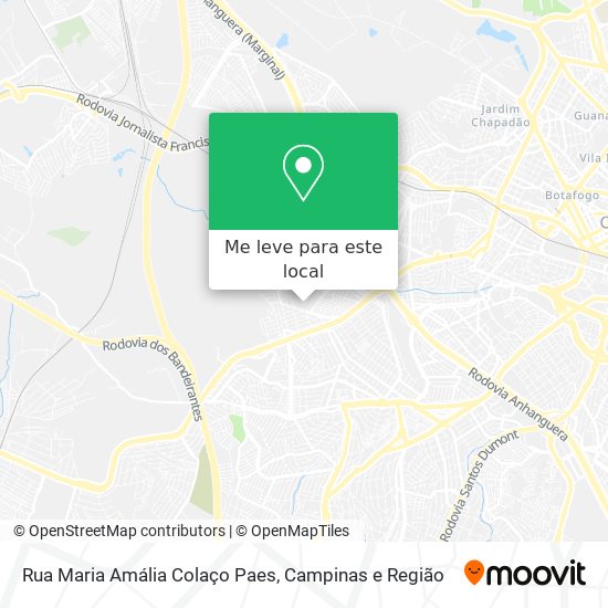 Rua Maria Amália Colaço Paes mapa