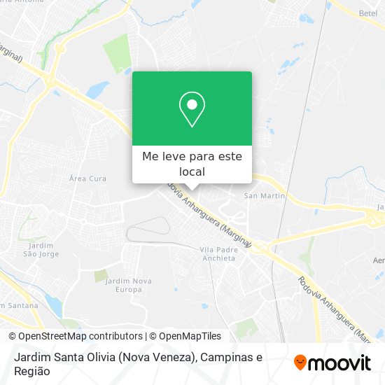 Jardim Santa Olivia (Nova Veneza) mapa