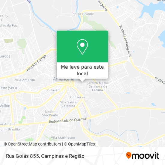 Rua Goiás 855 mapa