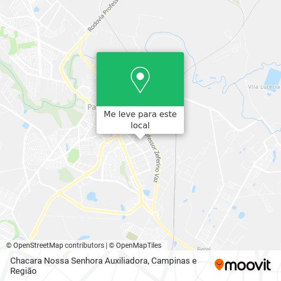 Chacara Nossa Senhora Auxiliadora mapa