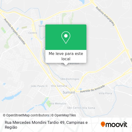 Rua Mercedes Mondini Tardio 49 mapa