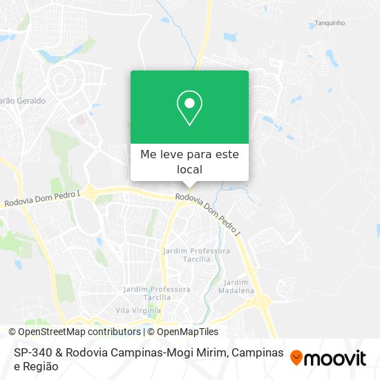 SP-340 & Rodovia Campinas-Mogi Mirim mapa