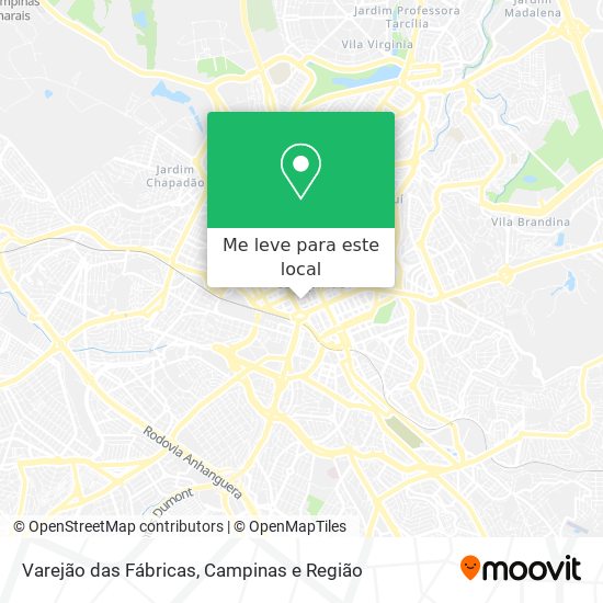 Varejão das Fábricas mapa