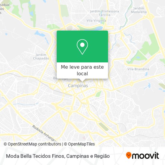 Moda Bella Tecidos Finos mapa