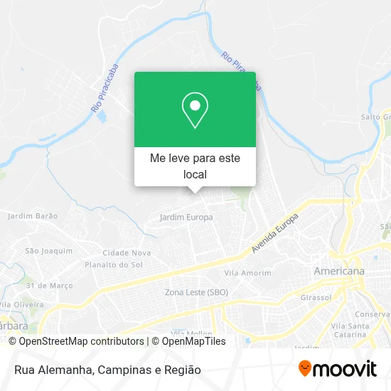 Rua Alemanha mapa