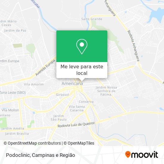 Podoclinic mapa