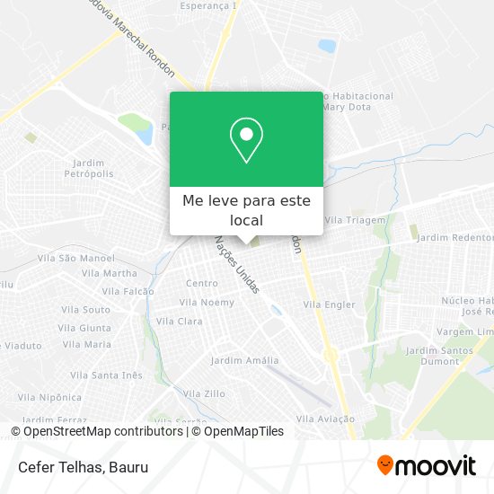 Cefer Telhas mapa