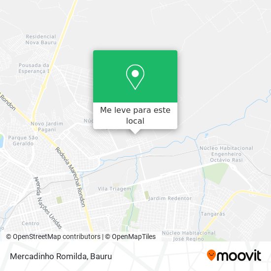 Mercadinho Romilda mapa