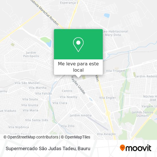Supermercado São Judas Tadeu mapa