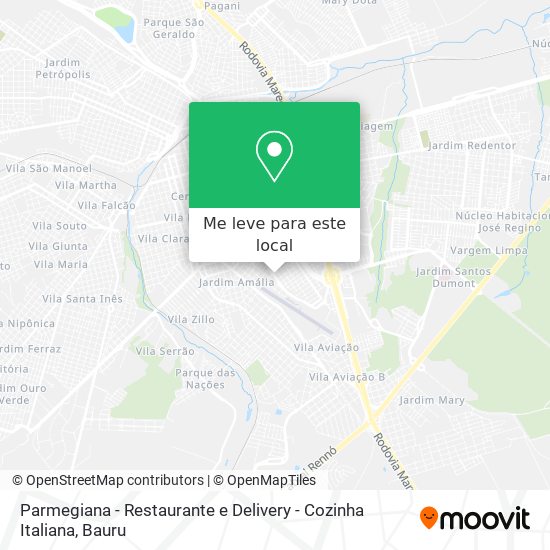 Parmegiana - Restaurante e Delivery - Cozinha Italiana mapa