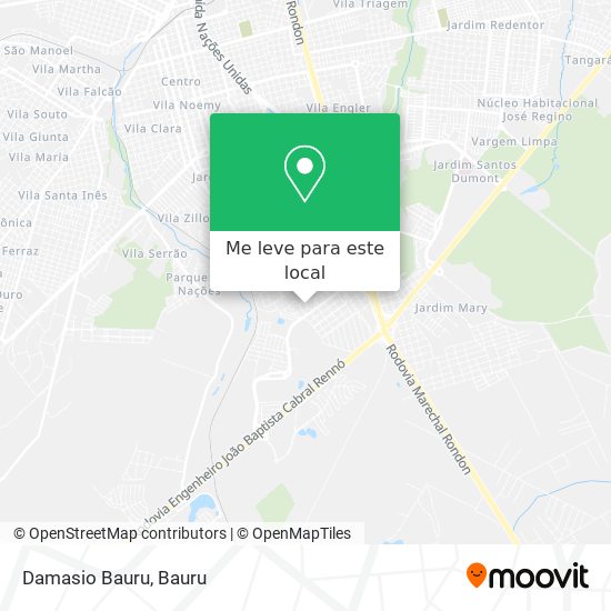 Damasio Bauru mapa