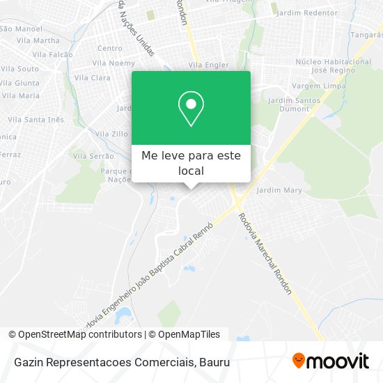 Gazin Representacoes Comerciais mapa