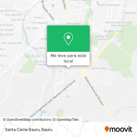 Santa Carne Bauru mapa
