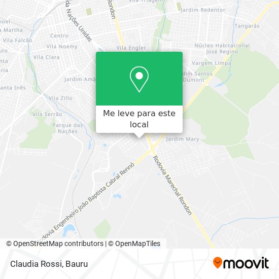 Claudia Rossi mapa