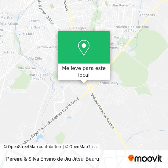 Pereira & Silva Ensino de Jiu Jitsu mapa