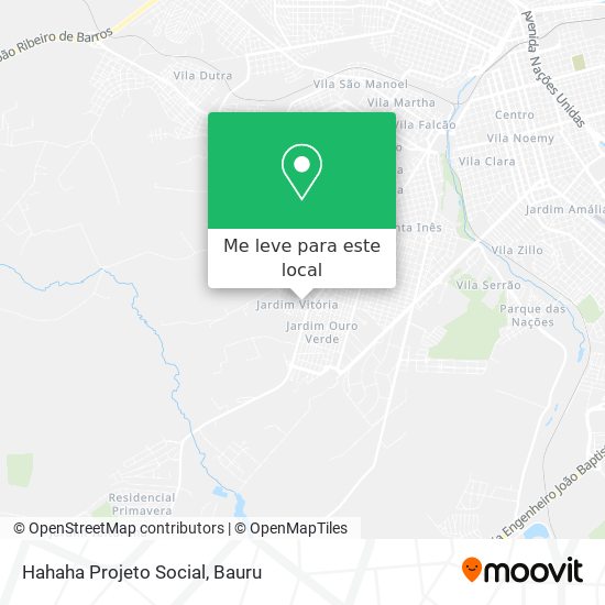 Hahaha Projeto Social mapa