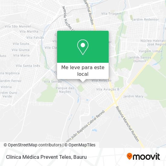 Clínica Médica Prevent Teles mapa