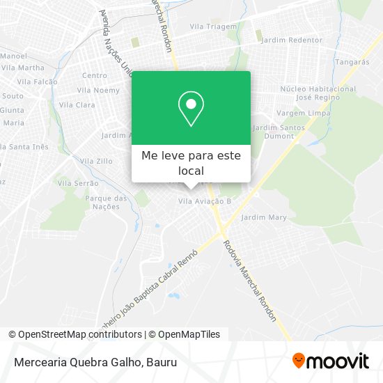 Mercearia Quebra Galho mapa