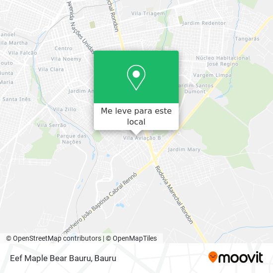 Eef Maple Bear Bauru mapa