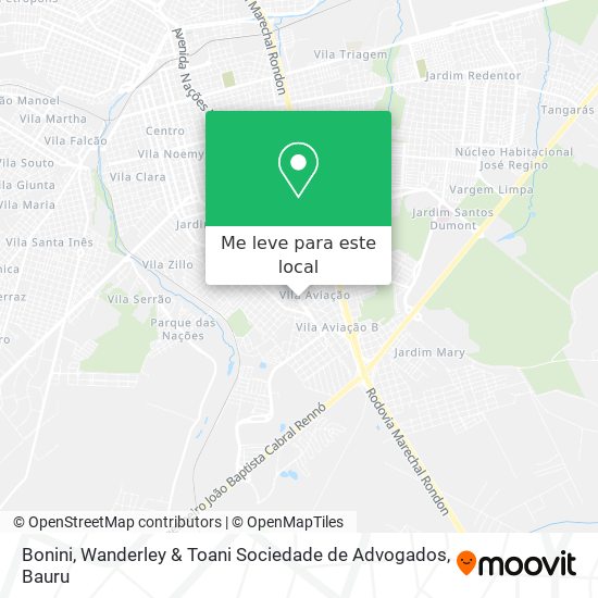 Bonini, Wanderley & Toani Sociedade de Advogados mapa