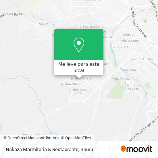 Nakaza Marmitaria & Restaurante mapa