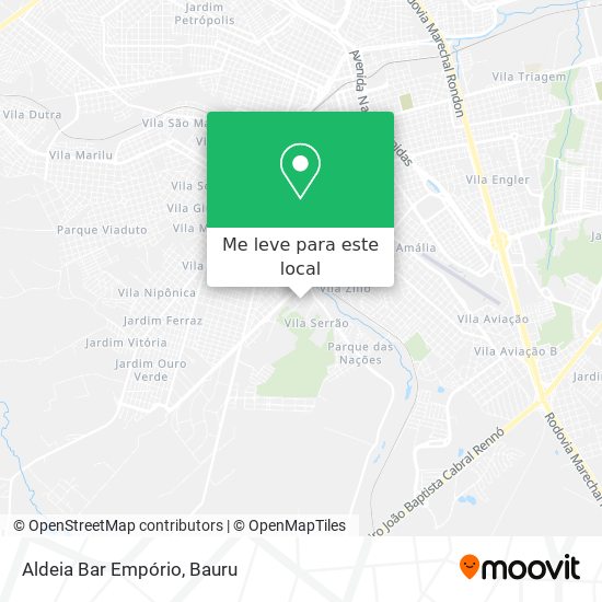 Aldeia Bar Empório mapa