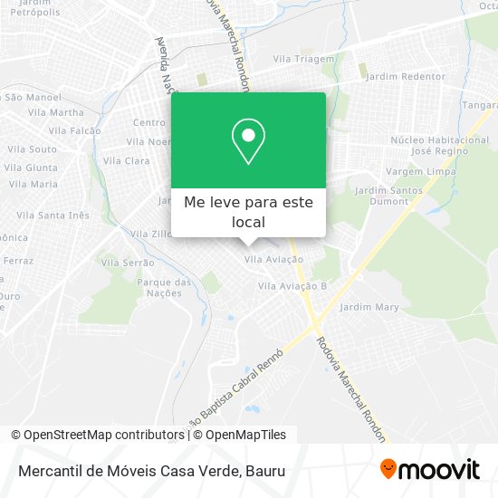 Mercantil de Móveis Casa Verde mapa