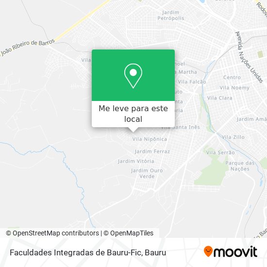 Faculdades Integradas de Bauru-Fic mapa