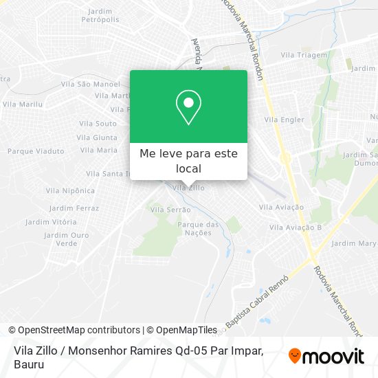 Vila Zillo / Monsenhor Ramires Qd-05 Par Impar mapa