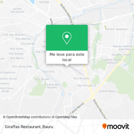 Giraffas Restaurant mapa
