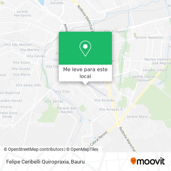 Felipe Ceribelli Quiropraxia mapa