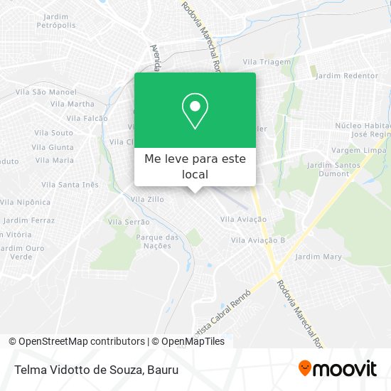Telma Vidotto de Souza mapa