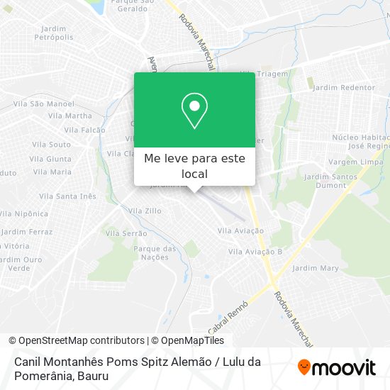 Canil Montanhês Poms Spitz Alemão / Lulu da Pomerânia mapa