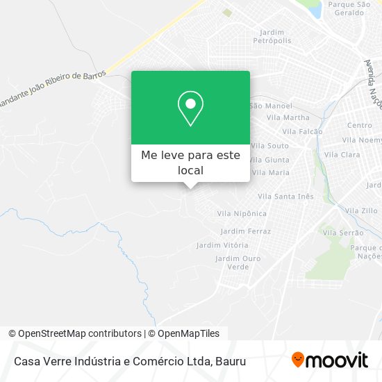 Casa Verre Indústria e Comércio Ltda mapa