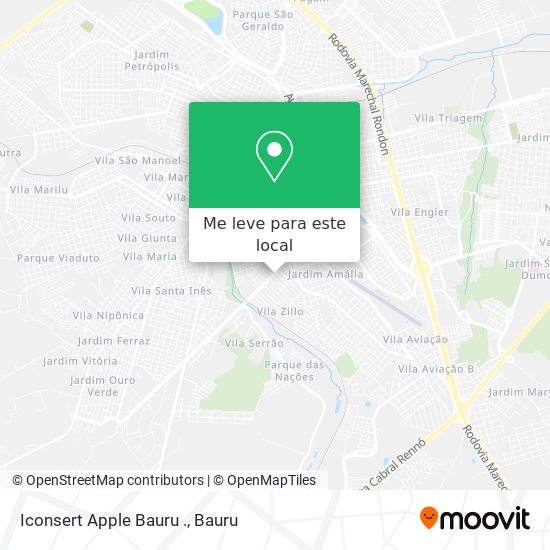 Iconsert Apple Bauru . mapa