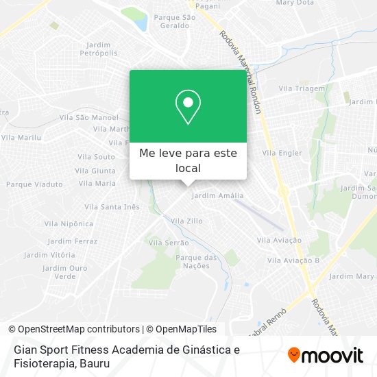 Gian Sport Fitness Academia de Ginástica e Fisioterapia mapa