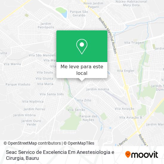 Seac Servico de Excelencia Em Anestesiologia e Cirurgia mapa