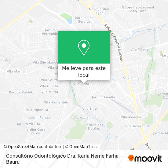 Consultório Odontológico Dra. Karla Neme Farha mapa