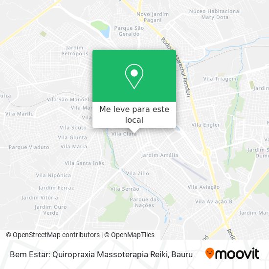 Bem Estar: Quiropraxia Massoterapia Reiki mapa