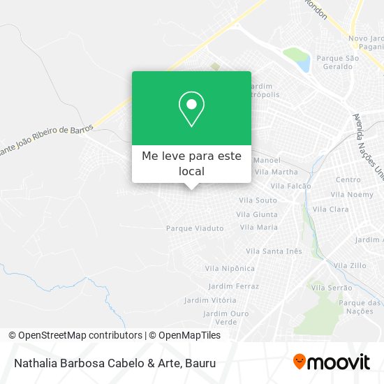 Nathalia Barbosa Cabelo & Arte mapa