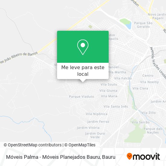 Móveis Palma - Móveis Planejados Bauru mapa