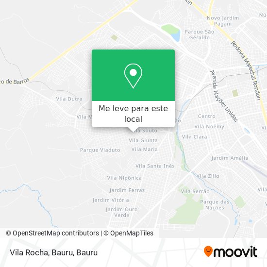 Vila Rocha, Bauru mapa